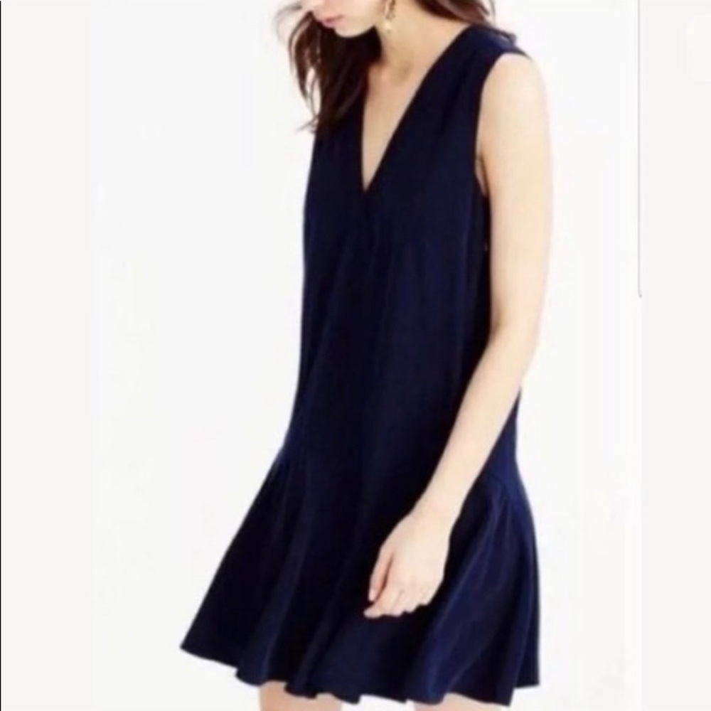 J. Crew Navy Sleeveless Shift Dress - barely worn